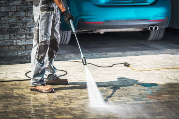 Driveway Pressure Washing in Vista