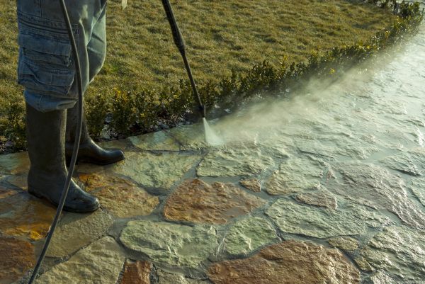 Stone Power Washing in Vista