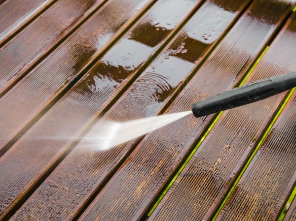 Deck Pressure Washing in Vista