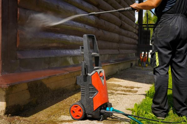 Wood House Exterior Cleaning in Vista