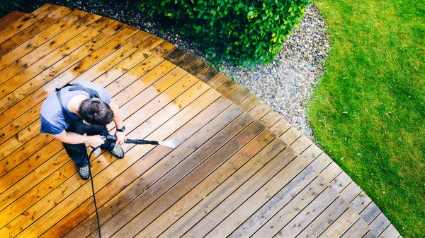 Deck Pressure Cleaning in Vista