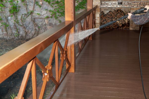 Porch Dirt Removal in Vista